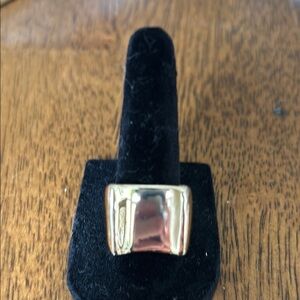 MixIt solid gold tone ring